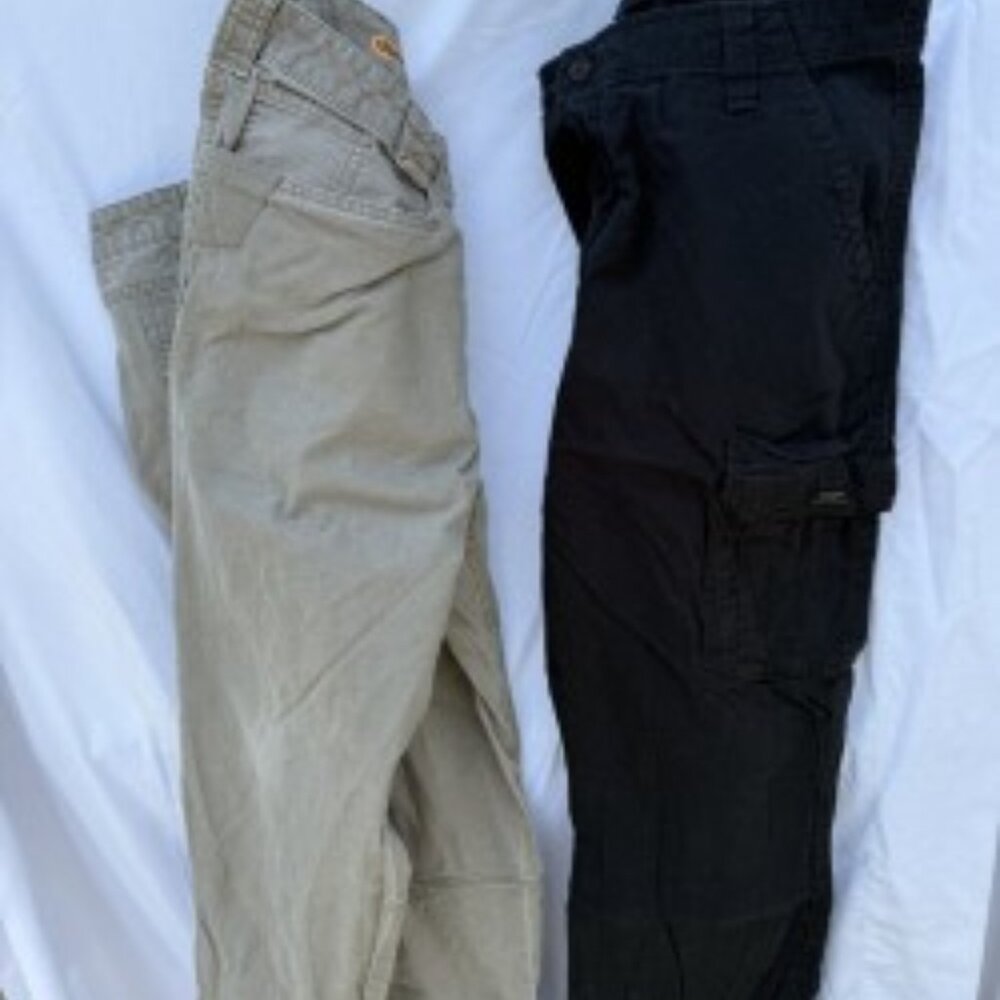 Wrangler Relaxed fit Mens Cargo pant 38x30 Work Pant- Black